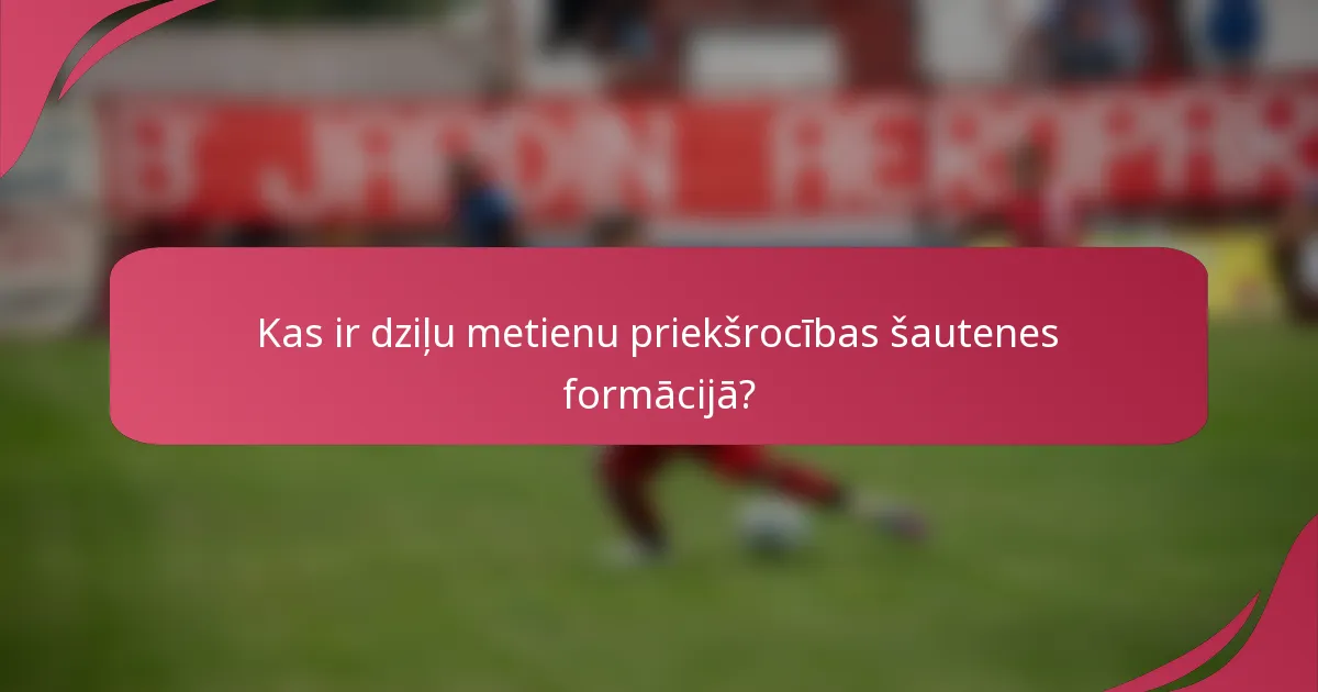 Kas ir dziļu metienu priekšrocības šautenes formācijā?